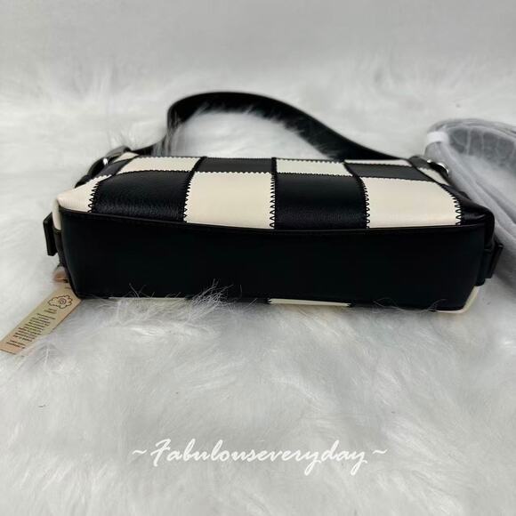 Coach Alter/Ego Small Slouchy Shoulder Bag In Checkerboard Leather CAO22 NWT - Picture 9 of 11